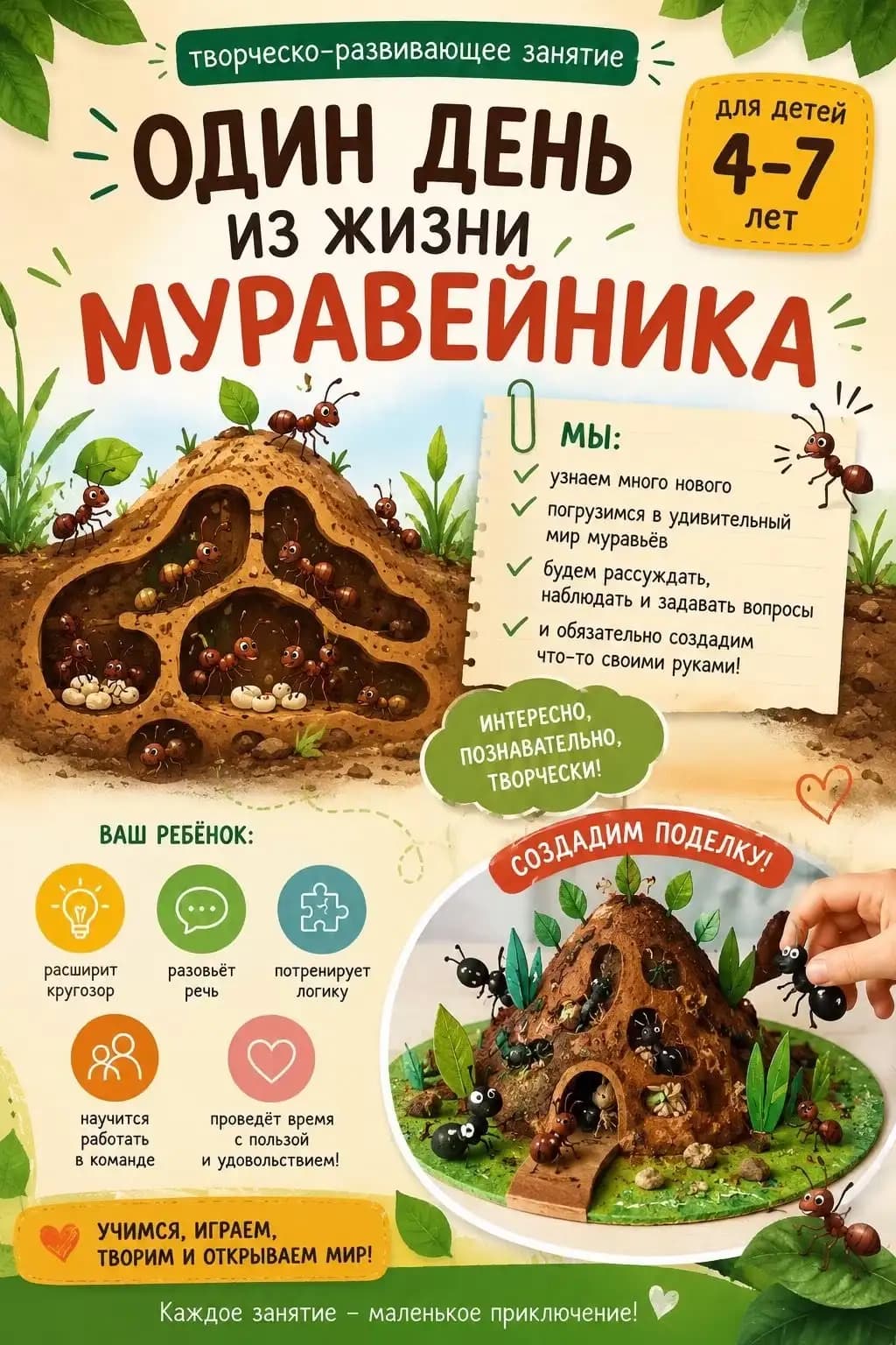 Один день из жизни муравейник